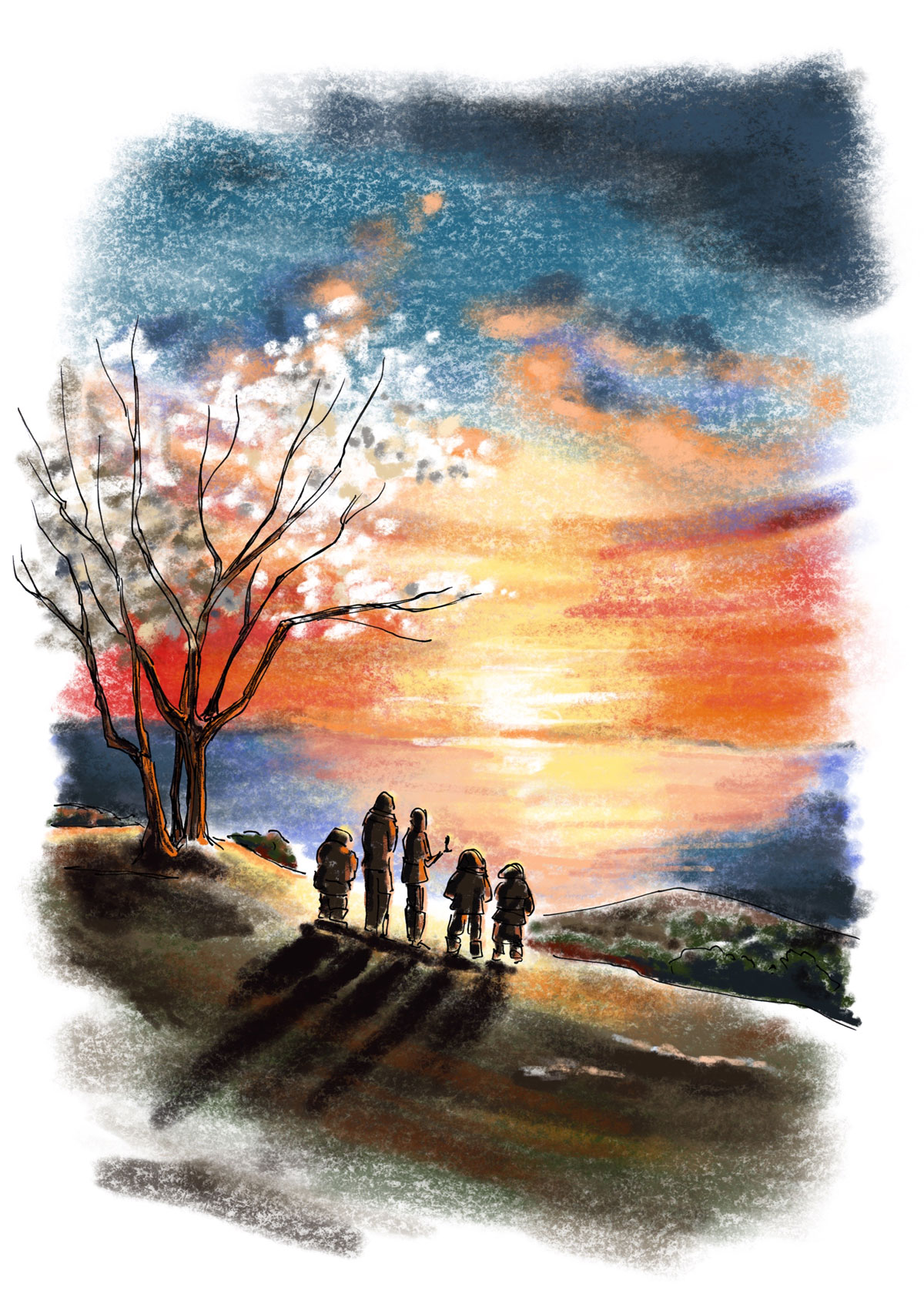 Watercolor interior illustration from The Twelfth Scepter, Chapter 15